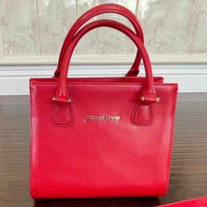 Jacques Esterel Red Handbag with adjustable crossbody/shoulder strap